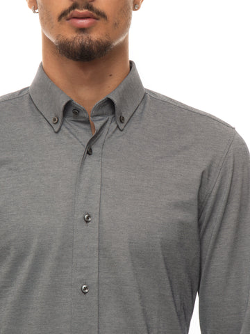 Camicia casual Grigio scuro BOSS Uomo
