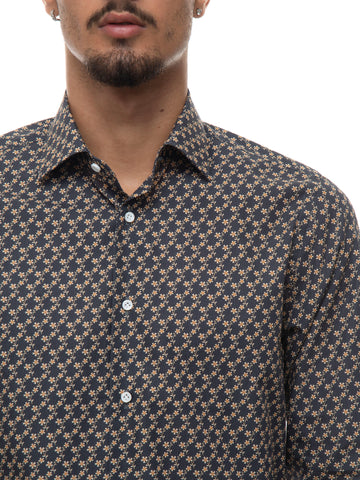 Camicia casual Grigio-oro Carrel Uomo