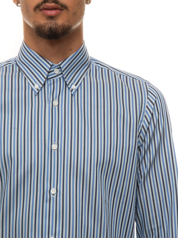 Camicia casual Blu-azzurro Carrel Uomo
