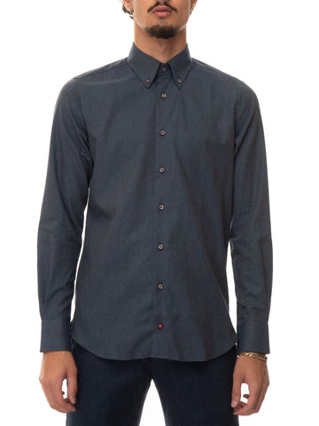 Camicia casual Blu Carrel Uomo