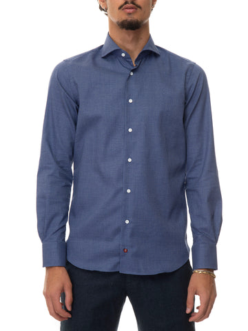 Camicia casual Blu denim Carrel Uomo