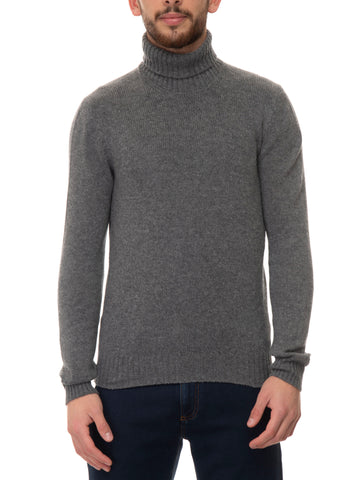 Pullover collo alto Grigio Gran Sasso Uomo