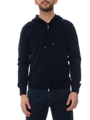 Cashmere cardigan Blue Gran Sasso Man