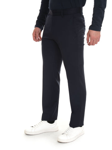 Pantalone classico in fresco di lana Blu BOSS Uomo