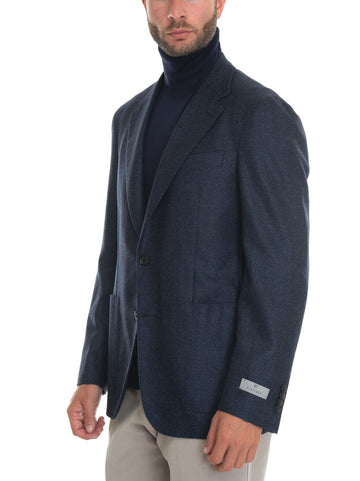 Blue Canali Man 2-button jacket
