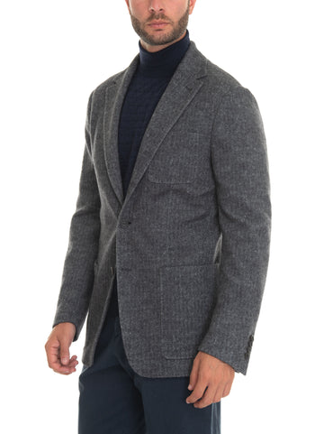 Gray Canali Man 2-button jacket