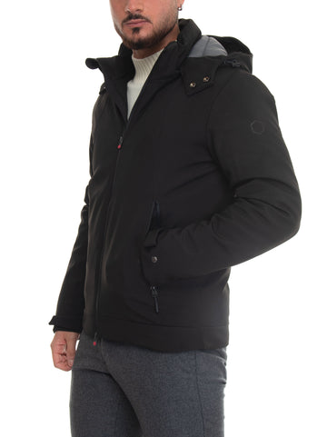 Black Double Eight Man Jacket