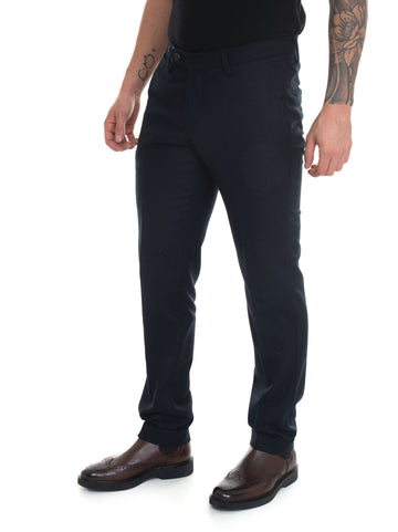 Pants with turn-up PRINCIPE Blue Thread Man