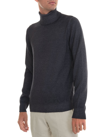 Gran Sasso Man Anthracite turtleneck pullover