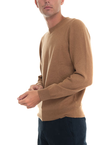 Camel Gran Sasso Man crew neck pullover