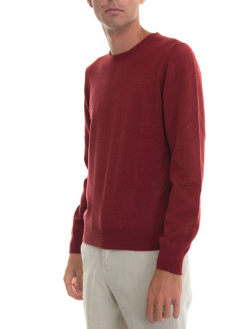 Bordeaux Gran Sasso Man crew neck pullover