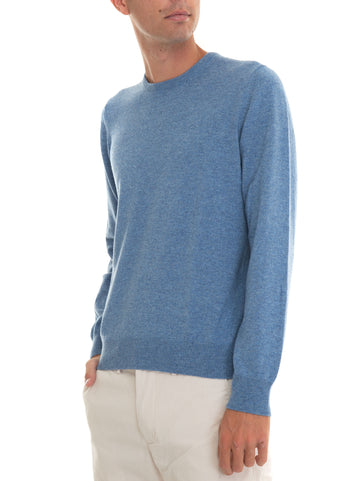 Pullover girocollo Azzurro Gran Sasso Uomo