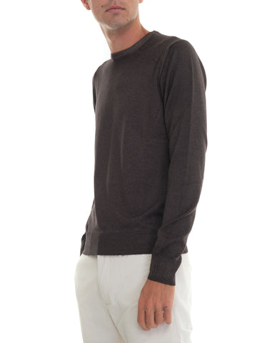 Brown Gran Sasso Man crew neck pullover