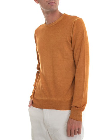 Ocher Gran Sasso Man crew neck pullover