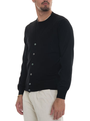 Buttoned cardigan Black Hindustrie Man