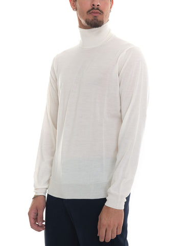 V-neck pullover Milk Hindustrie Man