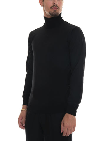 V-neck pullover Black Hindustrie Man