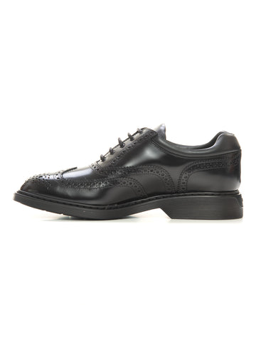 Sandal in leather Urban Black Hogan Man