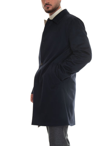 Blue-beige Duster Coat Kired Man