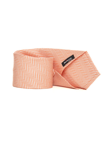 Cravatta in seta Arancio Kiton Uomo