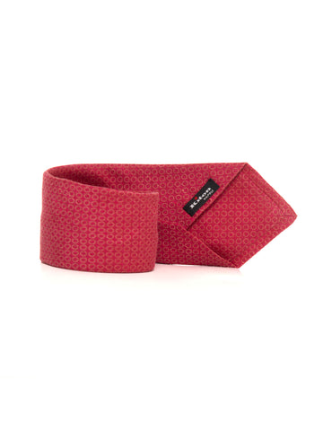 Cravatta in seta Rosso Kiton Uomo