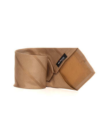 Cravatta in seta Beige Kiton Uomo