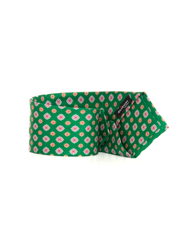 Cravatta in seta Verde Kiton Uomo