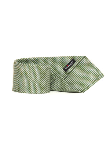 Cravatta in seta Verde Kiton Uomo