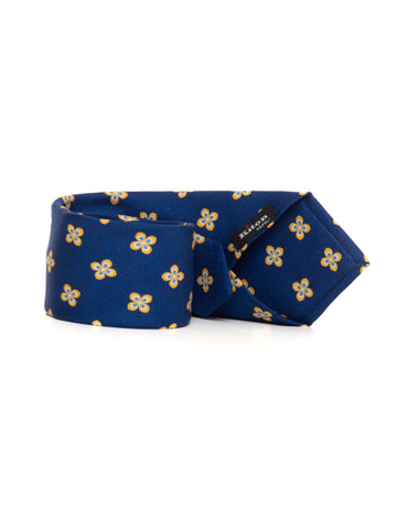 Cravatta in seta Blu Kiton Uomo