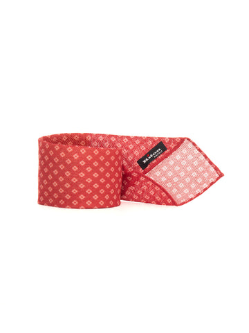 Cravatta Rosso Kiton Uomo