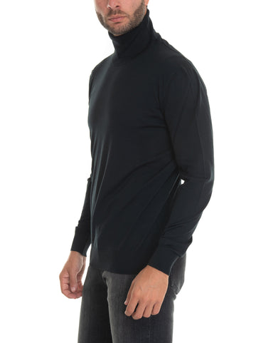 Pullover collo alto Nero Kiton Uomo
