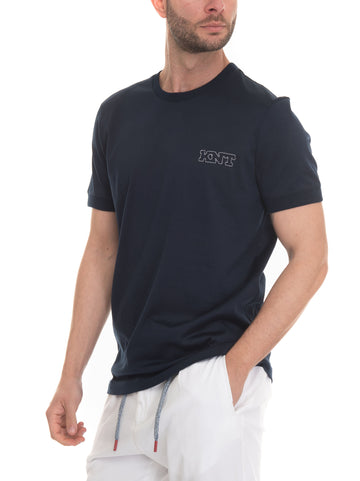T-shirt Blu Kiton Uomo