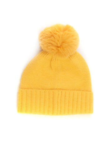 Ribbed hat Yellow Liu Jo Woman