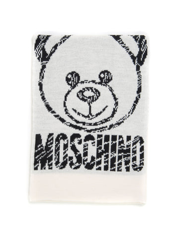 Sciarpa Bianco Moschino Uomo