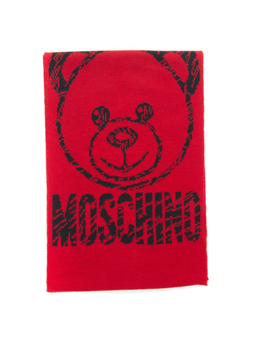 Sciarpa Rosso Moschino Uomo