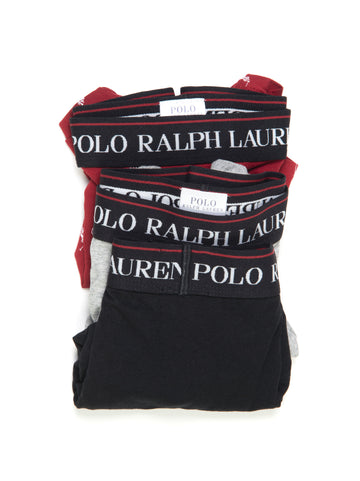 Set 3 Boxer Rosso-grigio Ralph Lauren Uomo