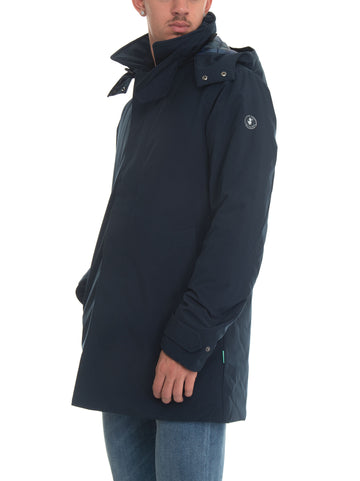 Hooded jacket Blue black Save the Duck Man