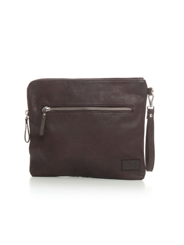 Pochette in pelle Testa di moro The Jack Leathers Uomo