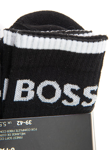 Set 6 Calzini 6P--QS-STRIPE-CC Nero BOSS Uomo