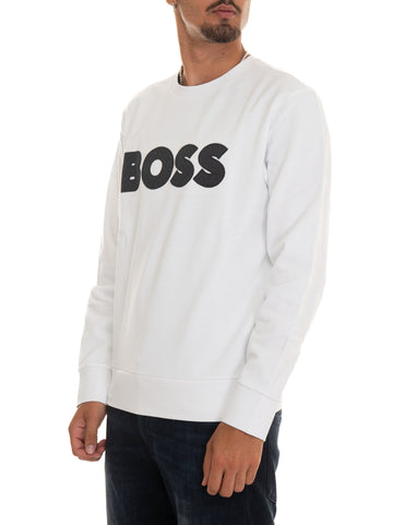 Felpa girocollo SOLERI01 Bianco BOSS Uomo