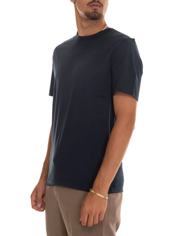T-shirt manica corta THOMPSON03 Blu scuro BOSS Uomo