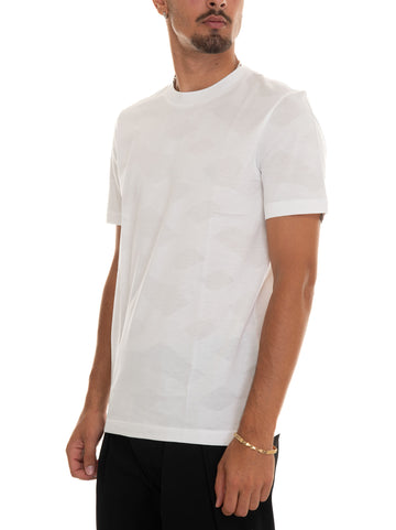 T-shirt girocollo mezza manica TIBURT Bianco BOSS Uomo