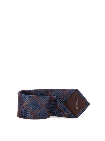 Cravatta in seta Denim Canali Uomo