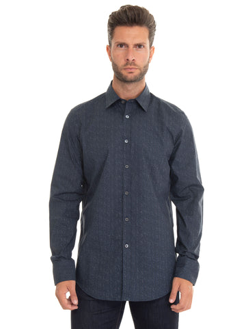 Camicia casual Blu Canali Uomo