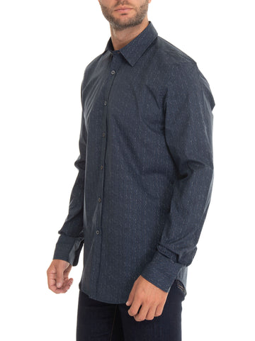 Camicia casual Blu Canali Uomo