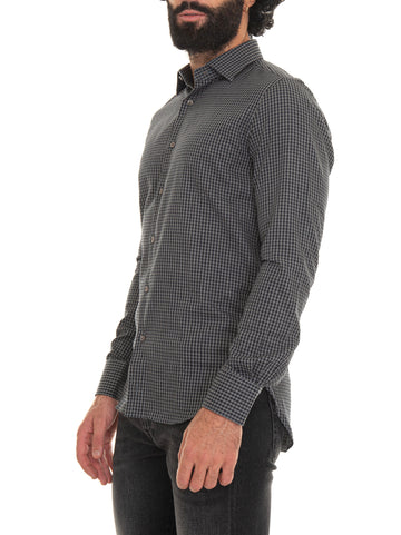 Camicia casual Grigio-nero Carrel Uomo