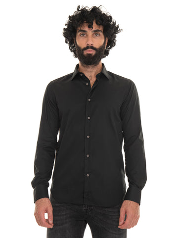 Camicia classica da uomo Nero Carrel Uomo