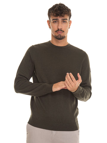 Pullover girocollo GAKNBAYON Verde scuro Ecoalf Uomo