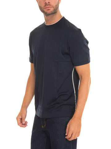 T-shirt girocollo Blu Emporio Armani Uomo