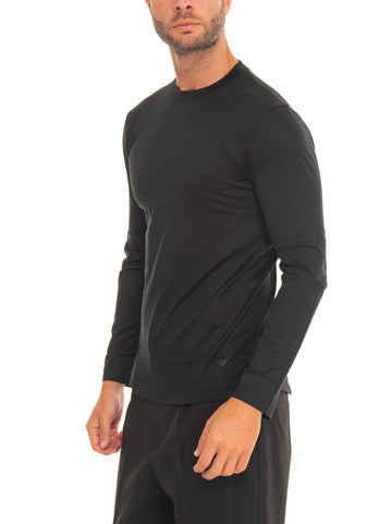 T-shirt girocollo Nero Emporio Armani Uomo